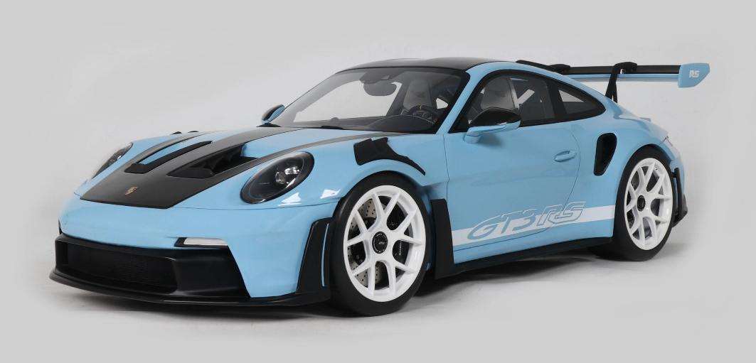 Porsche 911 (992.1) GT3 RS 2022 Blauw - 1:12